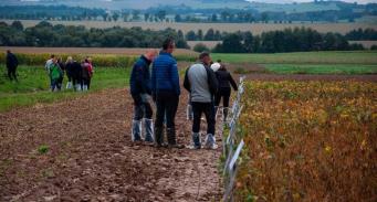 Poletka doświadczalne z odmianami soi w Tarnowie