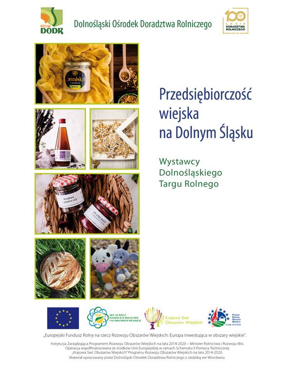 Okładka broszury "Przedsiębiorczość wiejska na Dolnym Śląsku - Wystawcy Dolnośląskiego Targu Rolnego"
