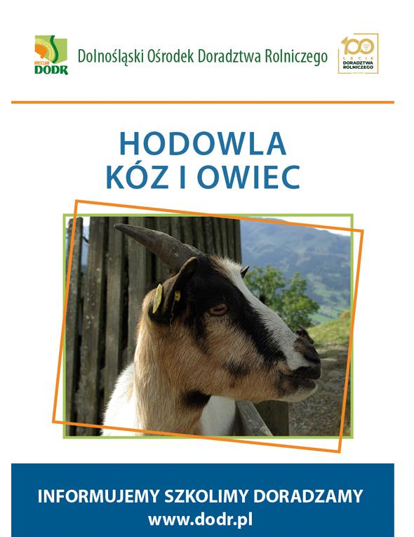 Okładka broszury "Hodowla kóz i owiec"