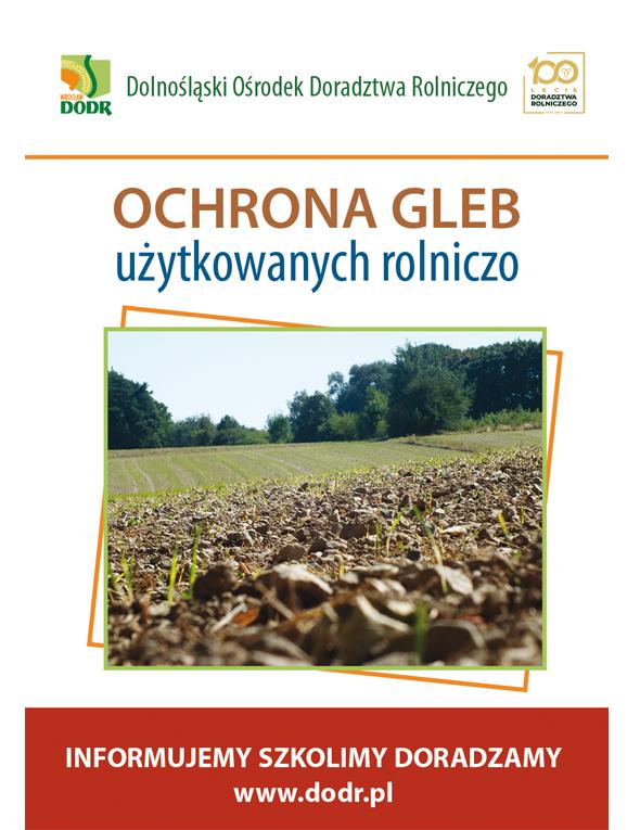 Okładka broszury "Ochrona gleb użytkowanych rolniczo"